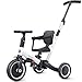 newyoo Toddler Bike 4 in 1 Tricycles for 123 Year Olds Balance Bike Birthday Gift and Toy for Boys and Girls Kids Tricycle with Parent Steering Push Handle Removable Pedals White TR007 - Image 4
