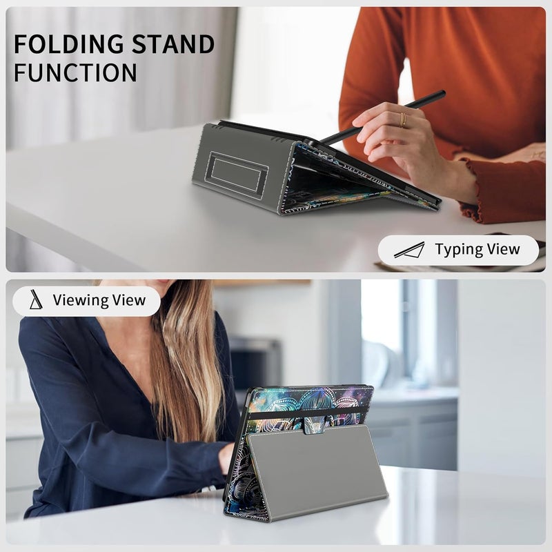 VORI - Case for Amazon Kindle Fire MAX 11 Tablet (13th Generation, 2023 Release), Slim Folding Stand Cover with Hand Strap for Fire 11 MAX Tablet, Mandala - Image 4