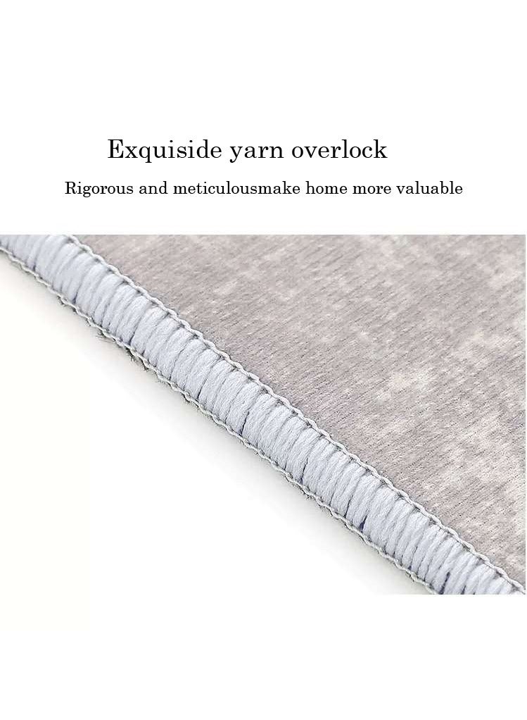 LINGWEI Vintage Area Rug 200x300cm Low Pile Non-Slip Floor Carpet Large Washable Indoor Rug - Image 4
