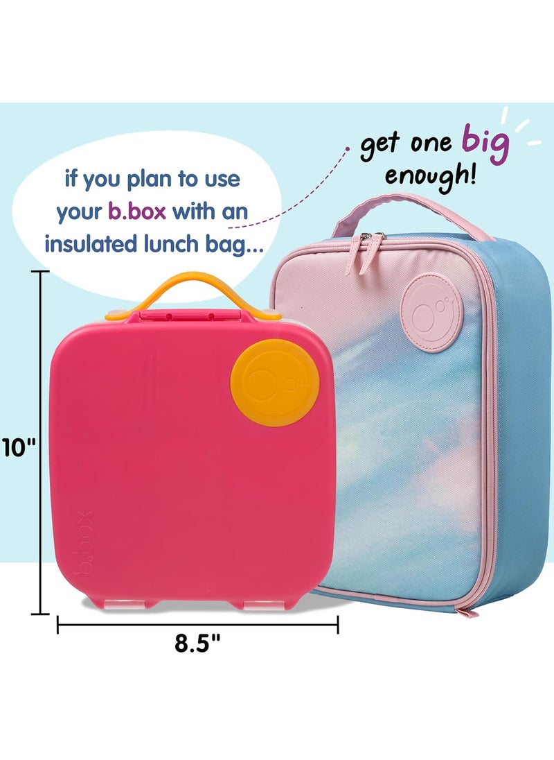 b.box b.box Lunch Box Strawberry Shake Pink Orange (Silicone)  - Image 2