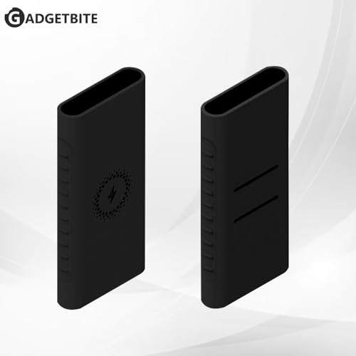 GadgetBite Silicone case for Xiaomi 10000mAh Power Bank, for Xiaomi mi [Power Bank NOT Included] (ONLY CASE)- Black - Image 2