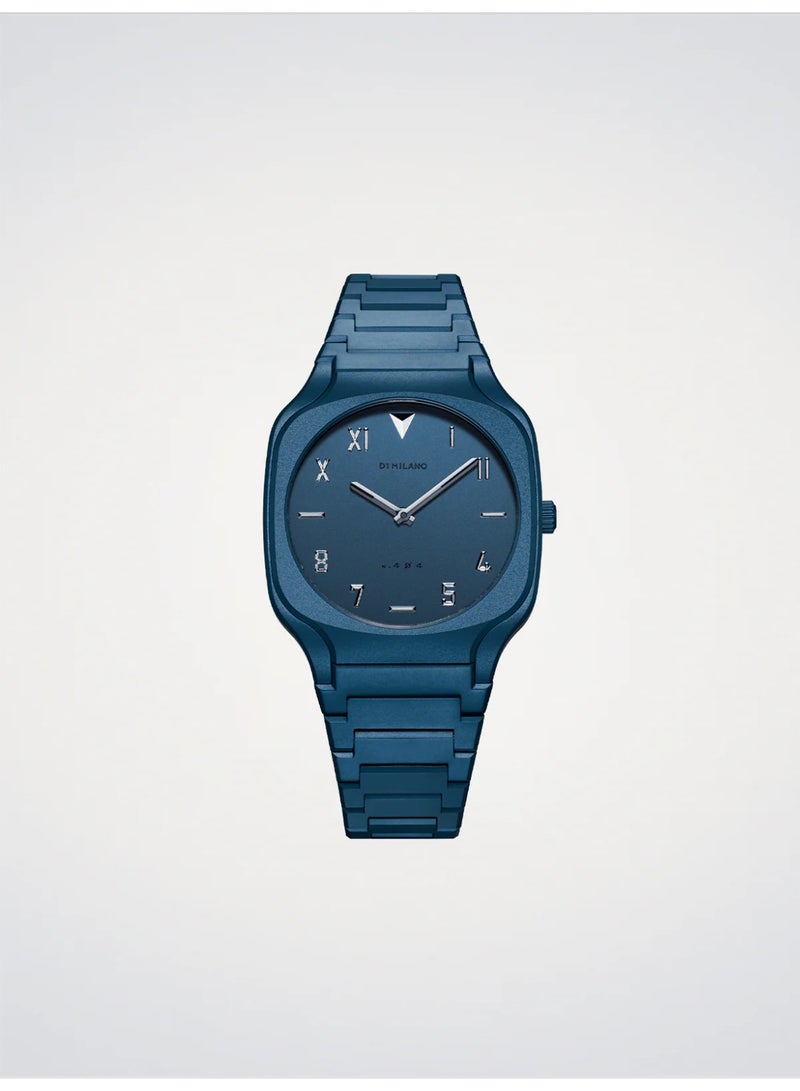 دي وان ميلانو ساعة D1 Milano Galaxy Blue Square ذات السوار المربع SQBJ09 قطرها 37 ملم - Image 1