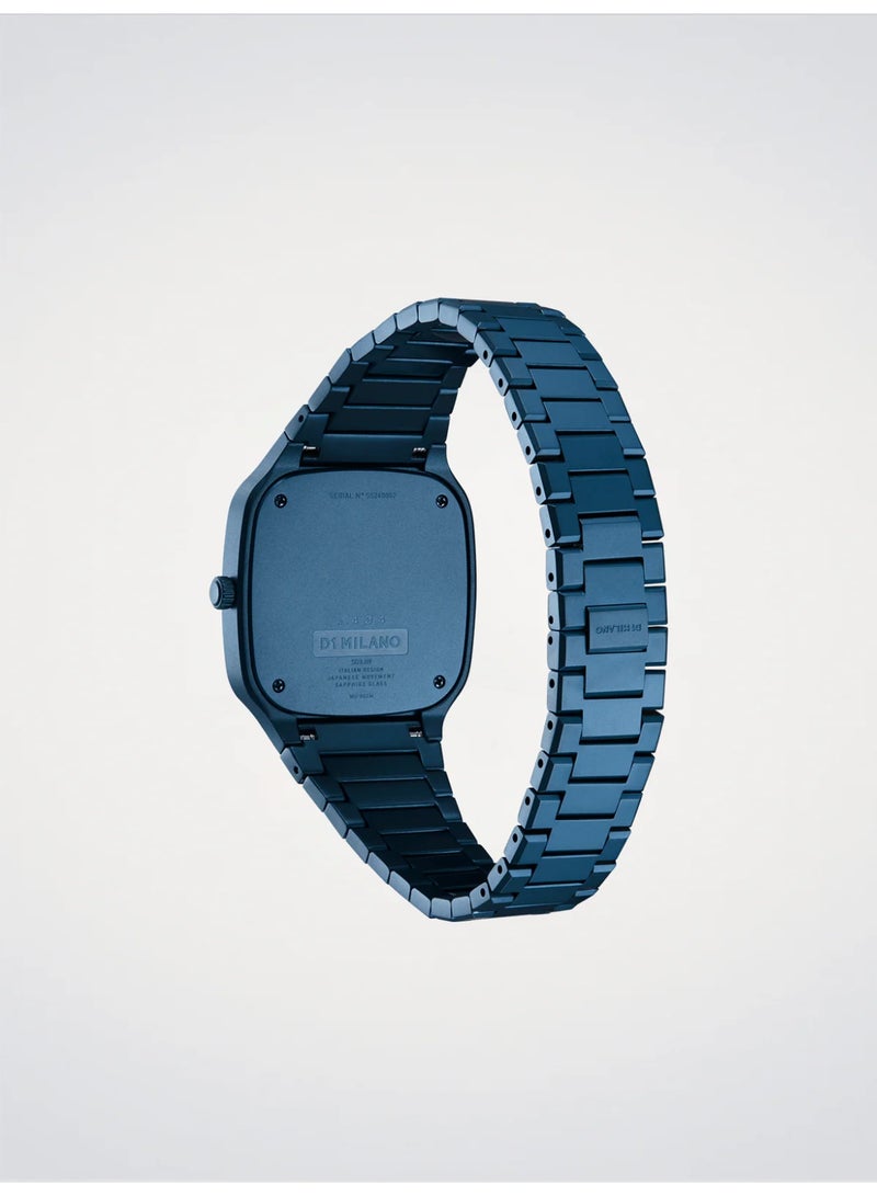 دي وان ميلانو ساعة D1 Milano Galaxy Blue Square ذات السوار المربع SQBJ09 قطرها 37 ملم - Image 2