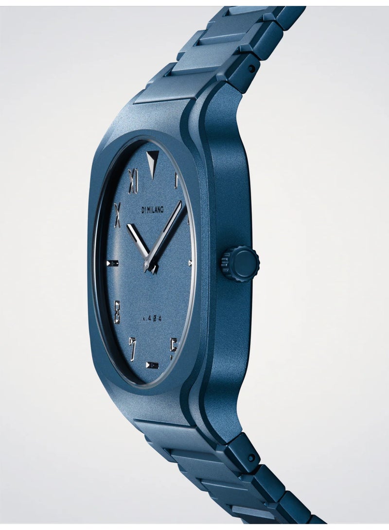 دي وان ميلانو ساعة D1 Milano Galaxy Blue Square ذات السوار المربع SQBJ09 قطرها 37 ملم - Image 3