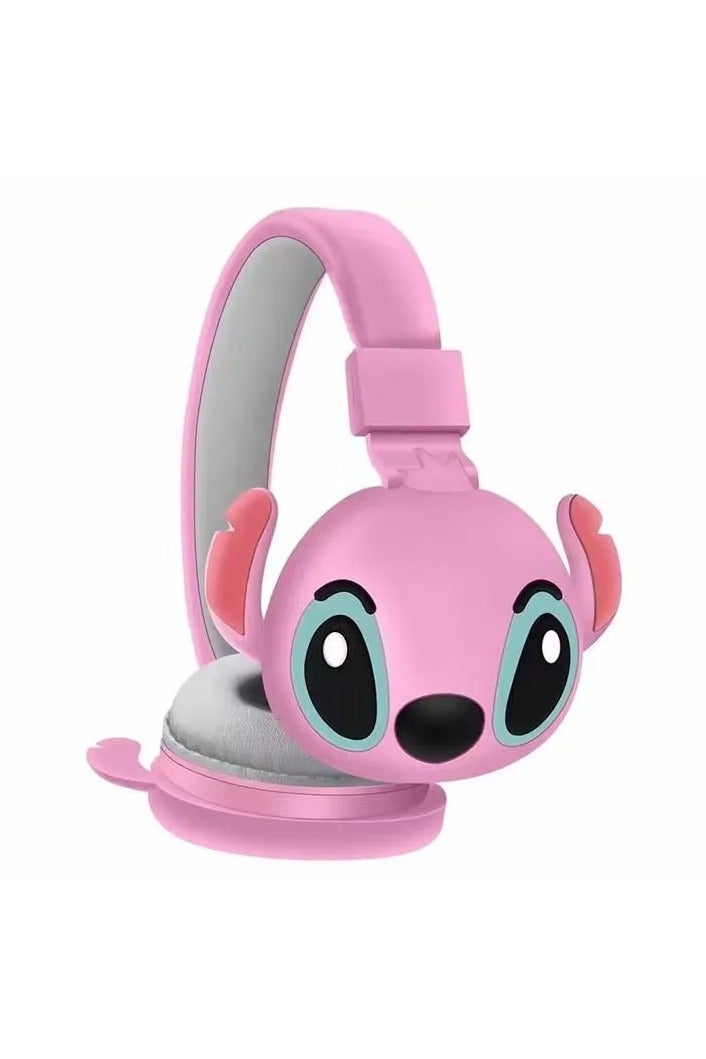 Stitch Wireless Bluetooth Headphones with Mic,AH-806, HIFI Stereo Sound & Foldable Headphones