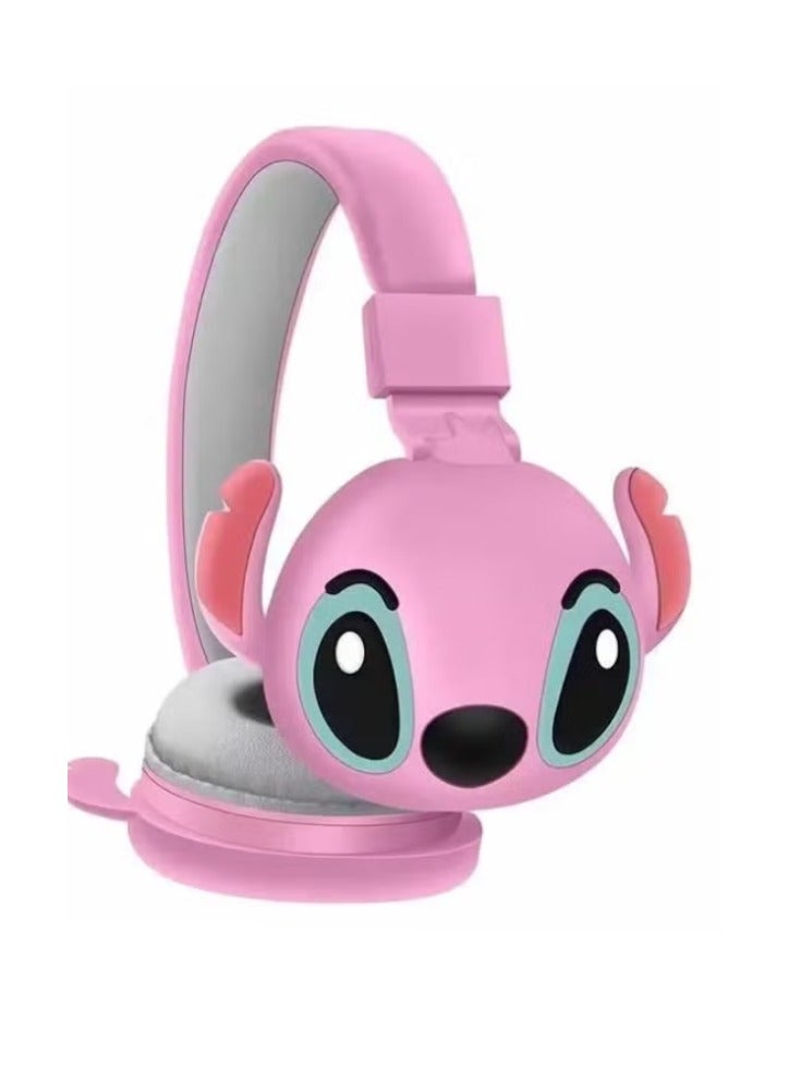 Stitch Wireless Bluetooth Headphones with Mic,AH-806, HIFI Stereo Sound & Foldable Headphones - Image 2