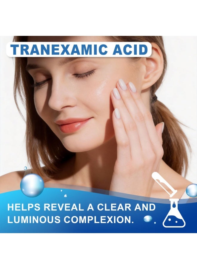 لومينوس سيروم ترانيكساميك أسيد المضيء مع النياسيناميد وحمض الكوجيك – مصحح البقع الداكنة وعلاج فرط التصبغ – سيروم تبييض وتوحيد لون البشرة – تركيبة مرطبة ومغذية بحمض الهيالورونيك – 30 مل - Image 5
