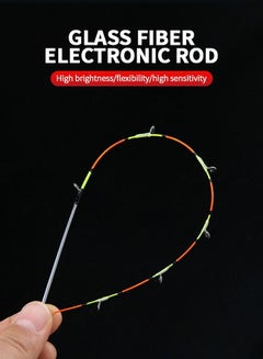 GROIC Fishing Rod Tip LED Light Clip on Rod Tip Glow Sticks LED