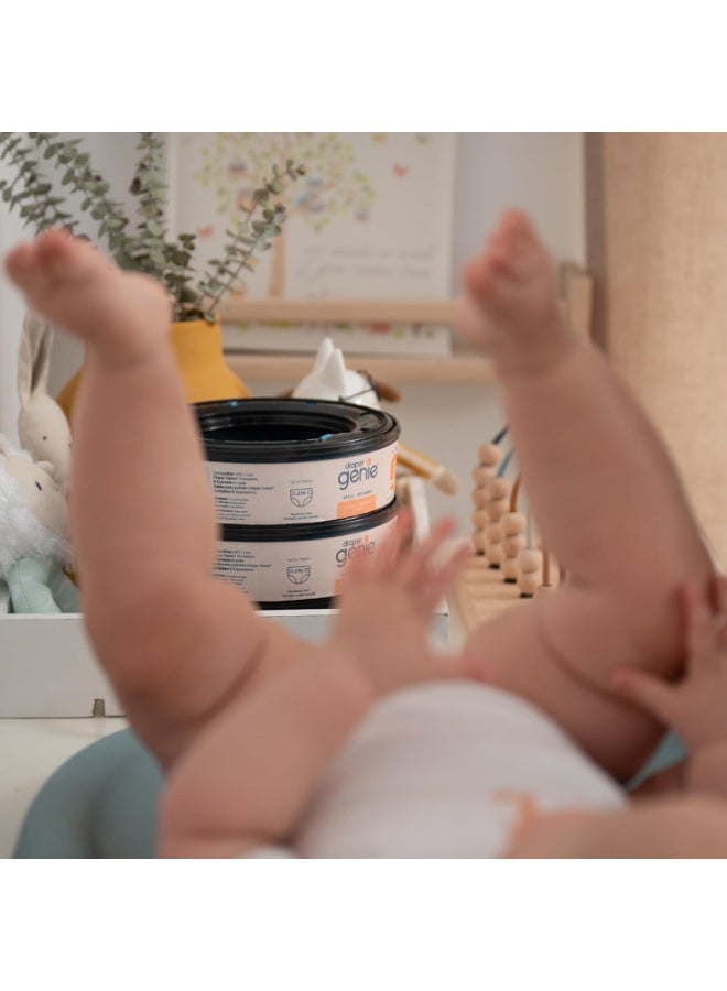 Diaper Genie Bags Refills 270 (Pack of 8) Clean Laundry Scent | Diaper Pail Refills with Max Odor Lock | Holds up to 2160 Newborn Diapers - Image 3