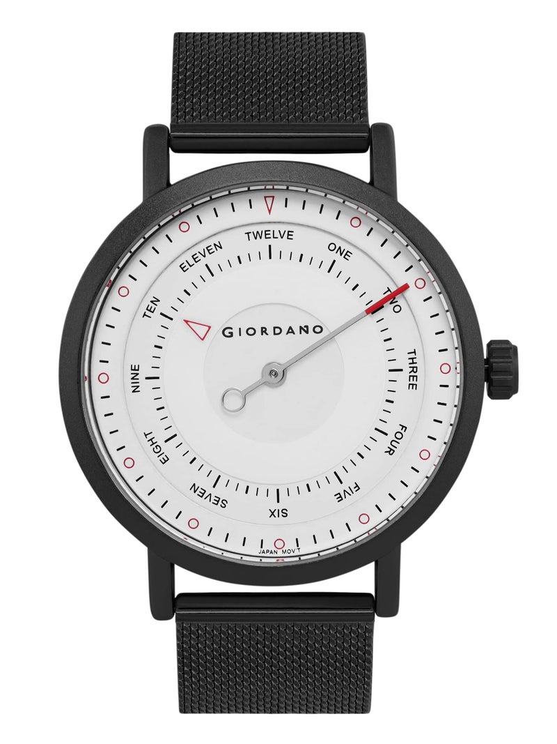 Giordano Wrist Watch for Men Stylish Stainless Steel Strap | 2 Hand Mechanism Analog Watch - GD-50009-33 - Image 1