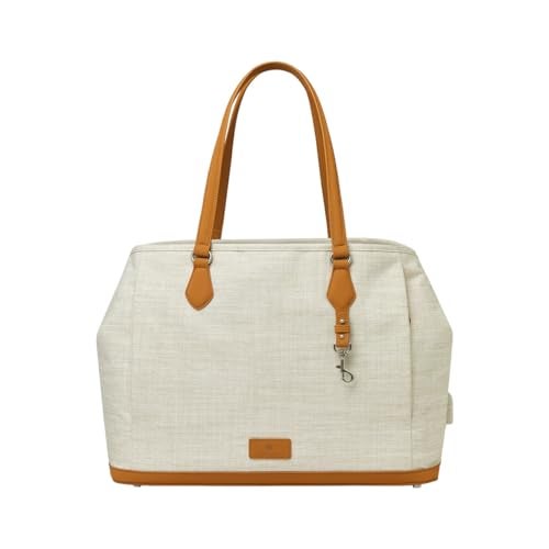 Nordace Siena Pro Tote Grande Spacious 15 Inch Laptop Work Tote Bag for Everyday Travel Beige - Image 1