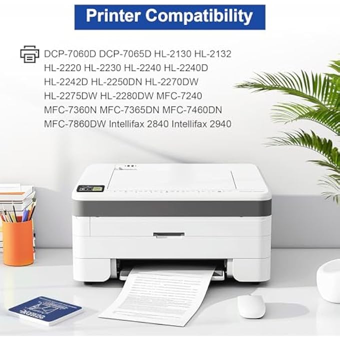 DR420 DRUM UNIT (NOT TONER) REPLACEMENT FOR BROTHER DR-420 DR 420 DRUM UNIT FOR HL-2270DW HL-2280DW HL-2230 HL-2240 MFC-7860DW MFC-7360N MFC-7240 DCP-7065D INTELLIFAX 2840 2940 PRINTER, 2 PACK - Image 2
