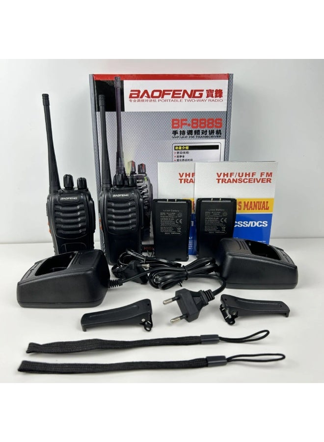 Two Baofeng rechargeable long-range wireless communication devices - Image 1