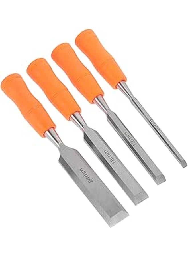 SAFIGLE 4 Piece Wood Chisel Set 6mm to 24mm DIY Carving Tools For Woodworking - Image 1