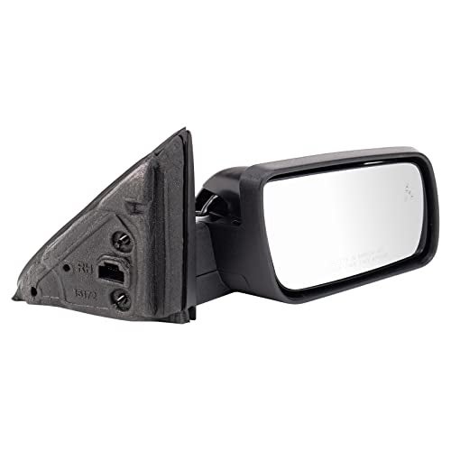 TRQ Passenger Side Mirror Power Heated Memory Smooth Black with Puddle Light Compatible with 2013-2019 Ford Flex FO1321622 - Image 3