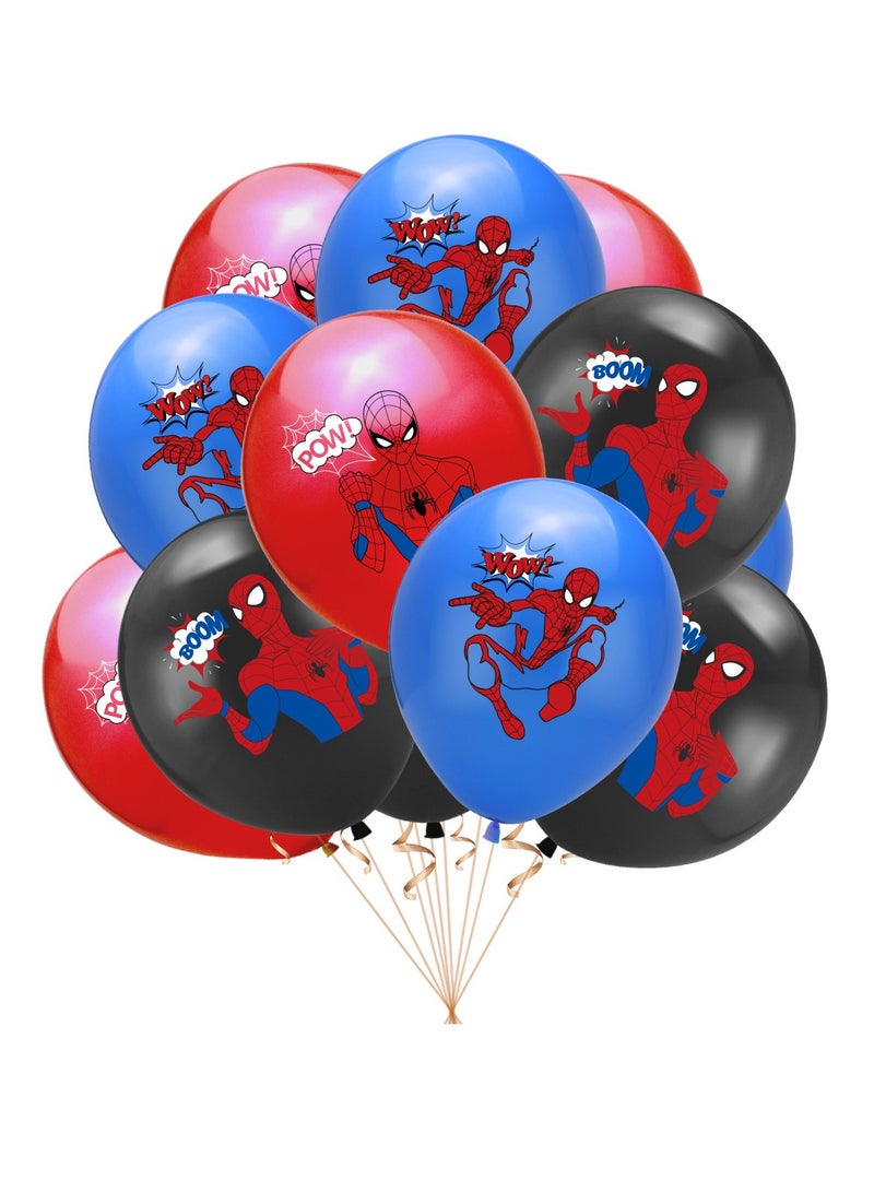 S-Quality Spider-Man Themed Birthday Party Decoration Children's Birthday Flag Cake Balloon Set Arrangement - Image 5