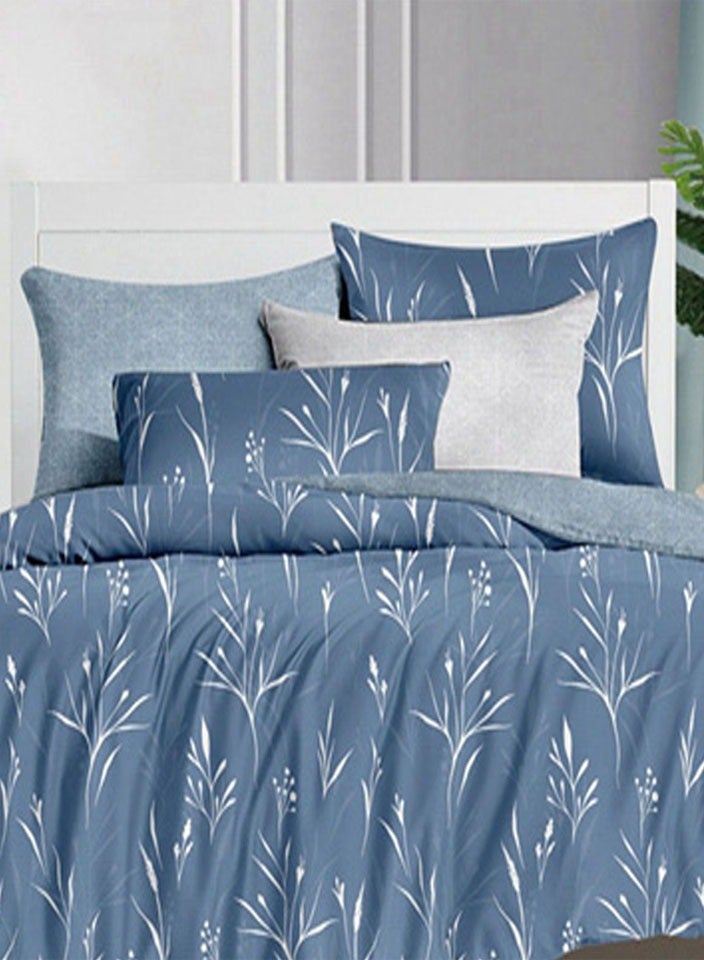 فيفوريت فيفرت طقم لحاف أزرق نقشة بألوان متعددة كينج نفرين طقم 6 قطع - Image 2