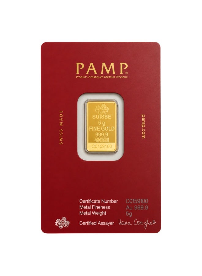 PAMP Suisse Arabian Camel 5g Gold Bar - Image 2