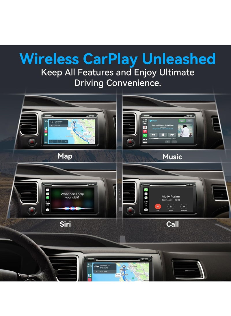 Captaintech Wireless CarPlay Adapter - Bluetooth Dongle for Smart Magic Link, Converts Wired to Wireless, Plug & Play, Compatible with 2015+ Cars & iPhone iOS 10+, Retains Original Controls.  - Image 3
