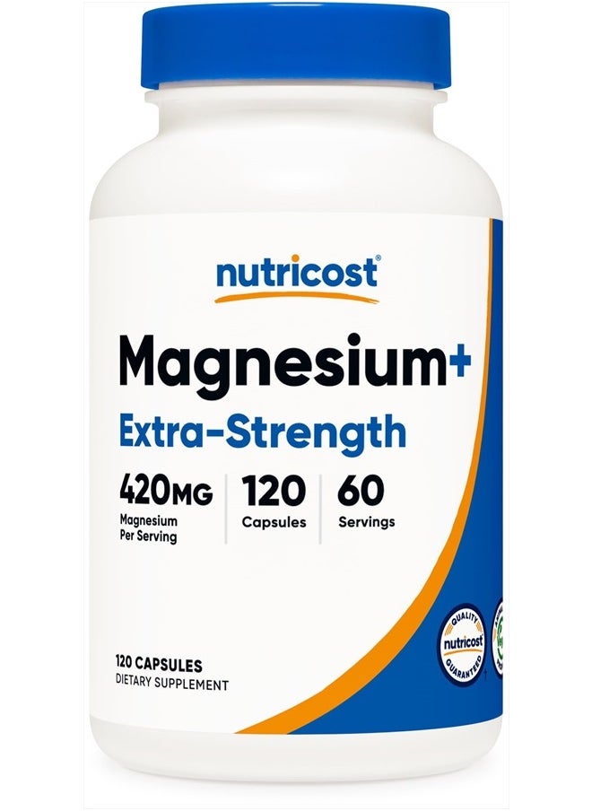 Magnesium+ Extra Strength 420mg, 120 Capsules - pzsku/Z36F6F5094E696966FF35Z/45/_/1719359542/5115f89a-6680-483f-b2a5-ec9d3fc32450