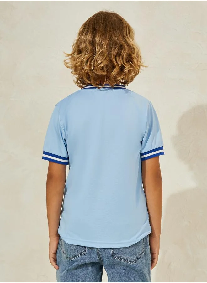 ستايلي Cartoon Patch Detail Polo T-Shirt