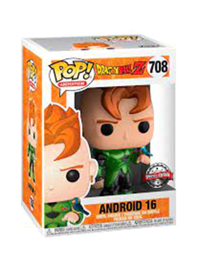 NIBEMINENT Pop! Animation: Dragon Ball Z S7 Android 16 (Metalic) Exclusive Collectable Vinyl Figure, 39946 3.75inch - Image 3