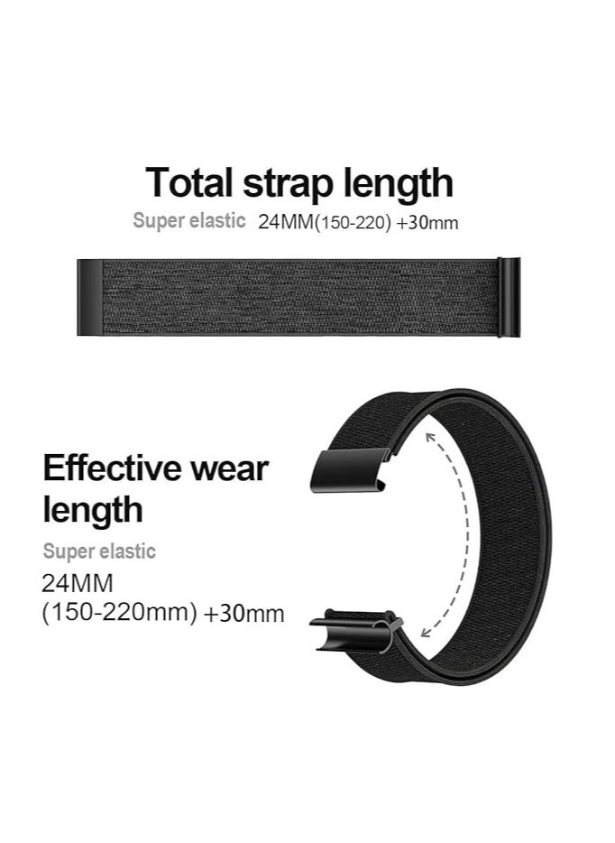 RinGinG - Breathable Elastic Wristband for Whoop 4.0 – Durable adjustable woven strap with moisture-wicking nylon blend, engineered for round-the-clock wear during sleep monitoring, gym workouts, and activity tracking. Combines breathable comfort and strap adjustability for seamless band replacement. Tool-free installation. - Image 1