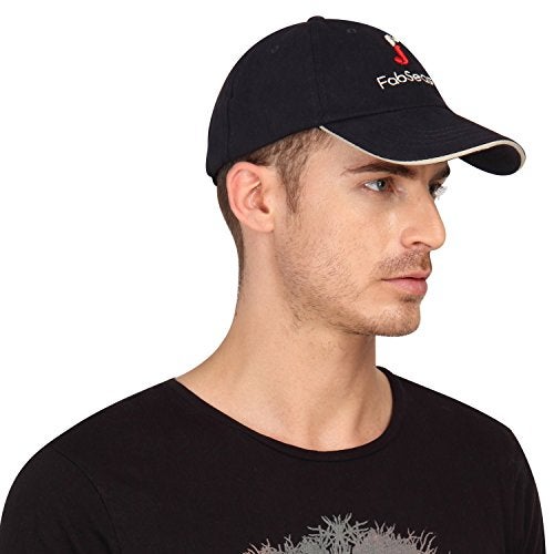 FabSeasons Blue Cotton Unisex Adjustable Size Summer Cap - Image 3