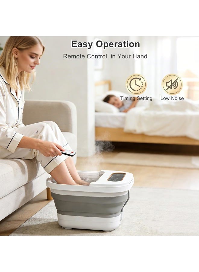 UNIFULL Collapsible Foot Spa Bath with Heat, Touch Screen, Massage Rollers, Bubble, Foot Pedicure Kit, Temperature Control, Pedicure Foot Spa, Foot Bath - Image 5