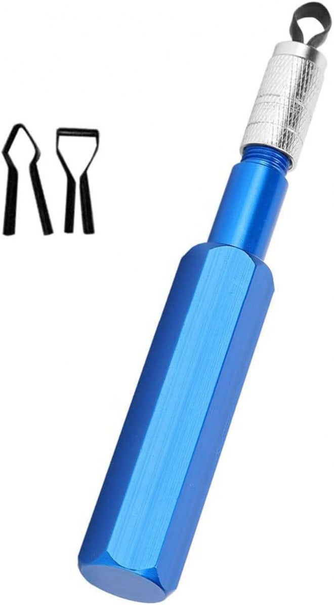 Industrial Supplies Electrode Leveler Aluminum Alloy PVC Plastic Floor Skimming Knife Blue 5.1" For Construction Worker - Image 2