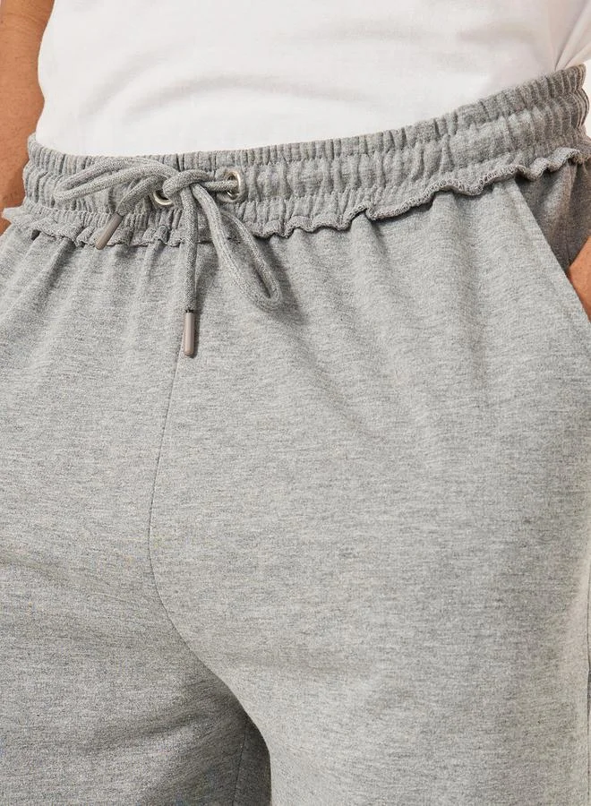 Styli Mid Rise Oversized Shorts with Drawstring