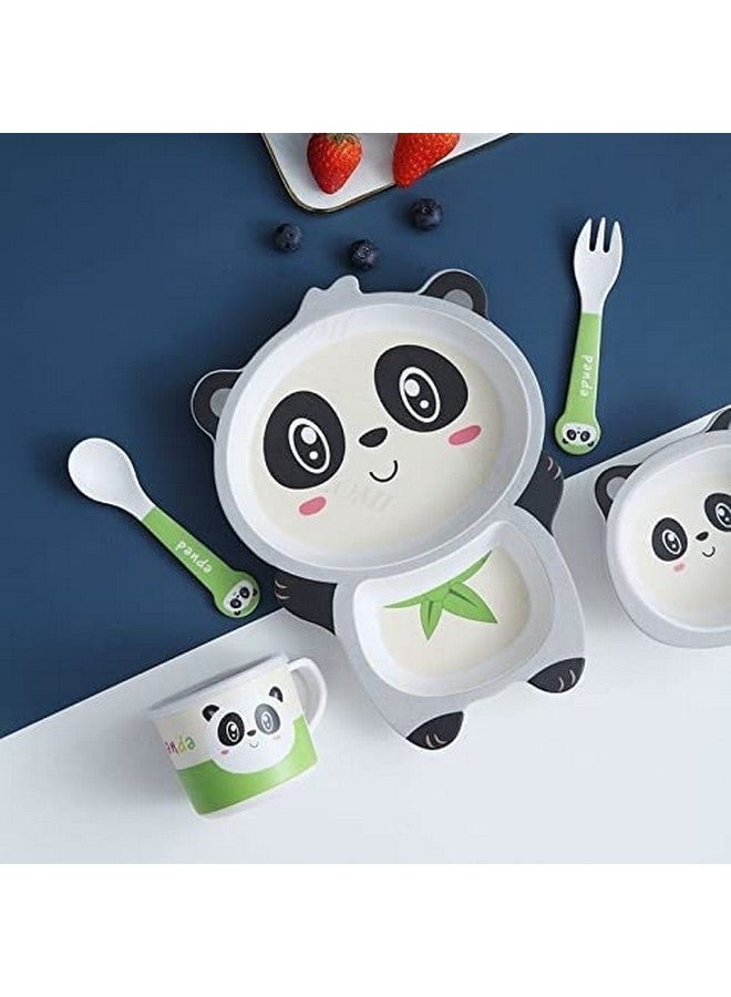 VBE VBE® Animal Designs Shape Kids Bamboo Fiber Dog Animal Kids Design Plates and Cup Feeding Set Dog Design Dinner Set, Party Sets, Lunch Sets Fun Plate Sets. (MS-21) - Image 2