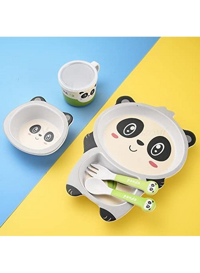 VBE VBE® Animal Designs Shape Kids Bamboo Fiber Dog Animal Kids Design Plates and Cup Feeding Set Dog Design Dinner Set, Party Sets, Lunch Sets Fun Plate Sets. (MS-21) - Image 3