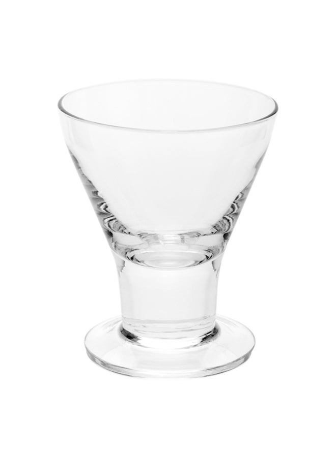 Restaurantware 7 Ounce Stemless Martini Glasses, 10 Medium Mini Appetizer Cups - Dishwashable, Stemless Bottom, Clear Glass Short Martini Glasses, Freezable, For Cocktails Or Appetizers - Image 1