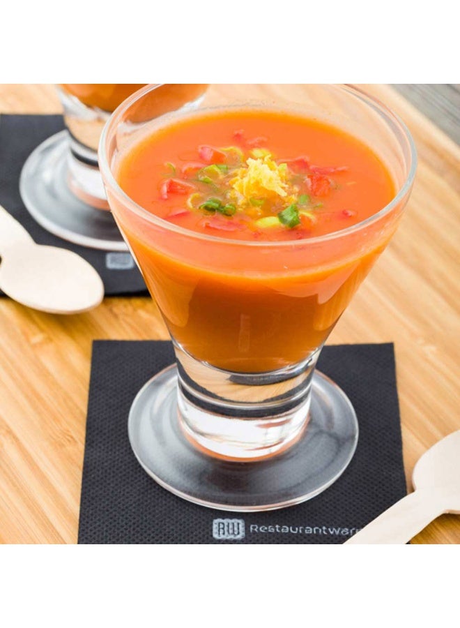 Restaurantware 7 Ounce Stemless Martini Glasses, 10 Medium Mini Appetizer Cups - Dishwashable, Stemless Bottom, Clear Glass Short Martini Glasses, Freezable, For Cocktails Or Appetizers - Image 3