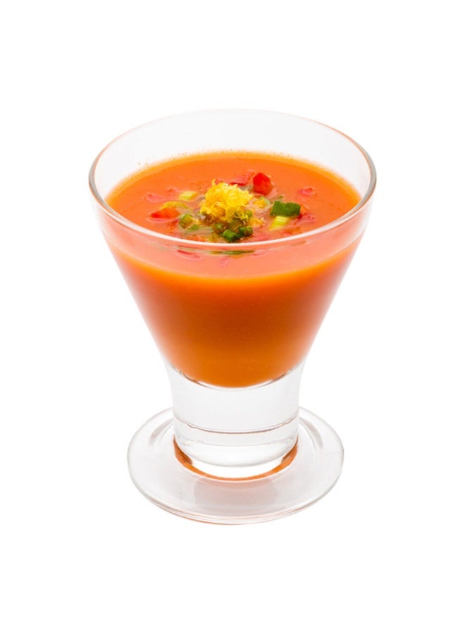 Restaurantware 7 Ounce Stemless Martini Glasses, 10 Medium Mini Appetizer Cups - Dishwashable, Stemless Bottom, Clear Glass Short Martini Glasses, Freezable, For Cocktails Or Appetizers - Image 2