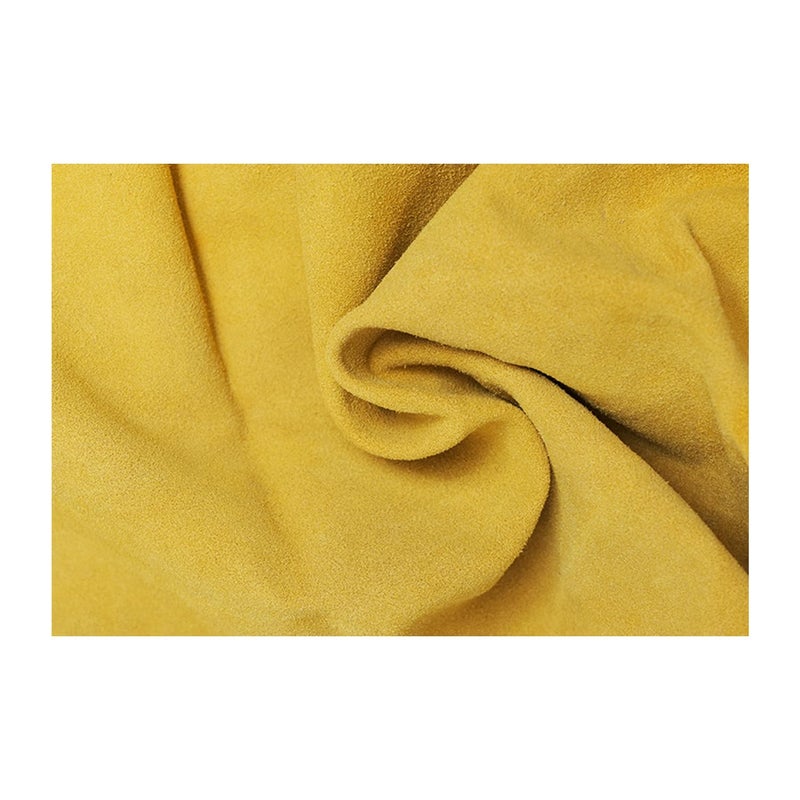 Efficacy Leather Apron Adjustable MenWomen WearResistant Thicken HeatResistant Working Electric Welding Safety Clothing Protective AntiScalding Free Size 35 x 24 inch Yellow 3Pcs - Image 5