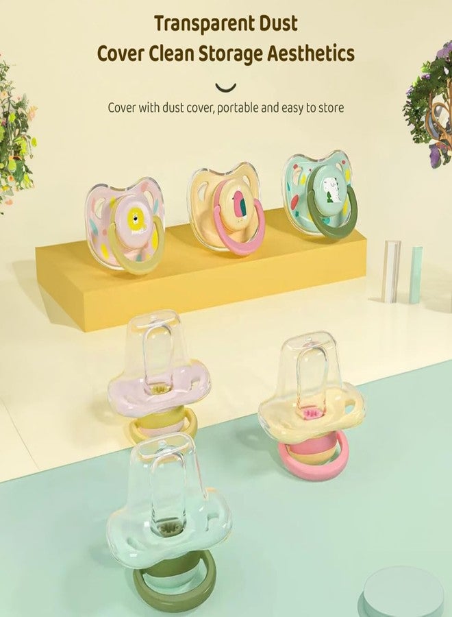 StarAndDaisy Soft Silicone Baby Pacifiers with Unique Shape to Support Psychological Breathing, Teether & Pacifier for Newborns. (Green) - Image 2
