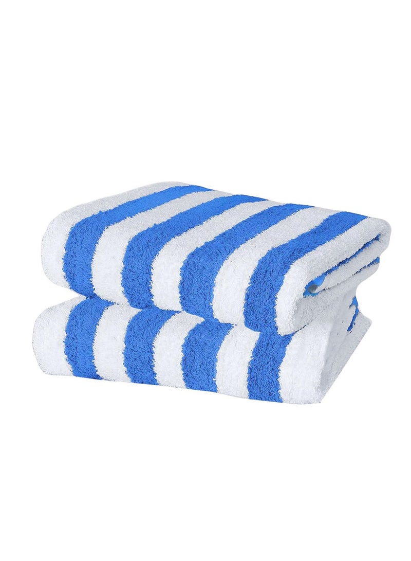 المنزل الذكي هوم سمارت منشفة شاطئ ناعمة سريعة التجفيف مجموعة من 2 مناشف مثالية للشاطئ والمسبح والمغامرات الصيفية - Image 1