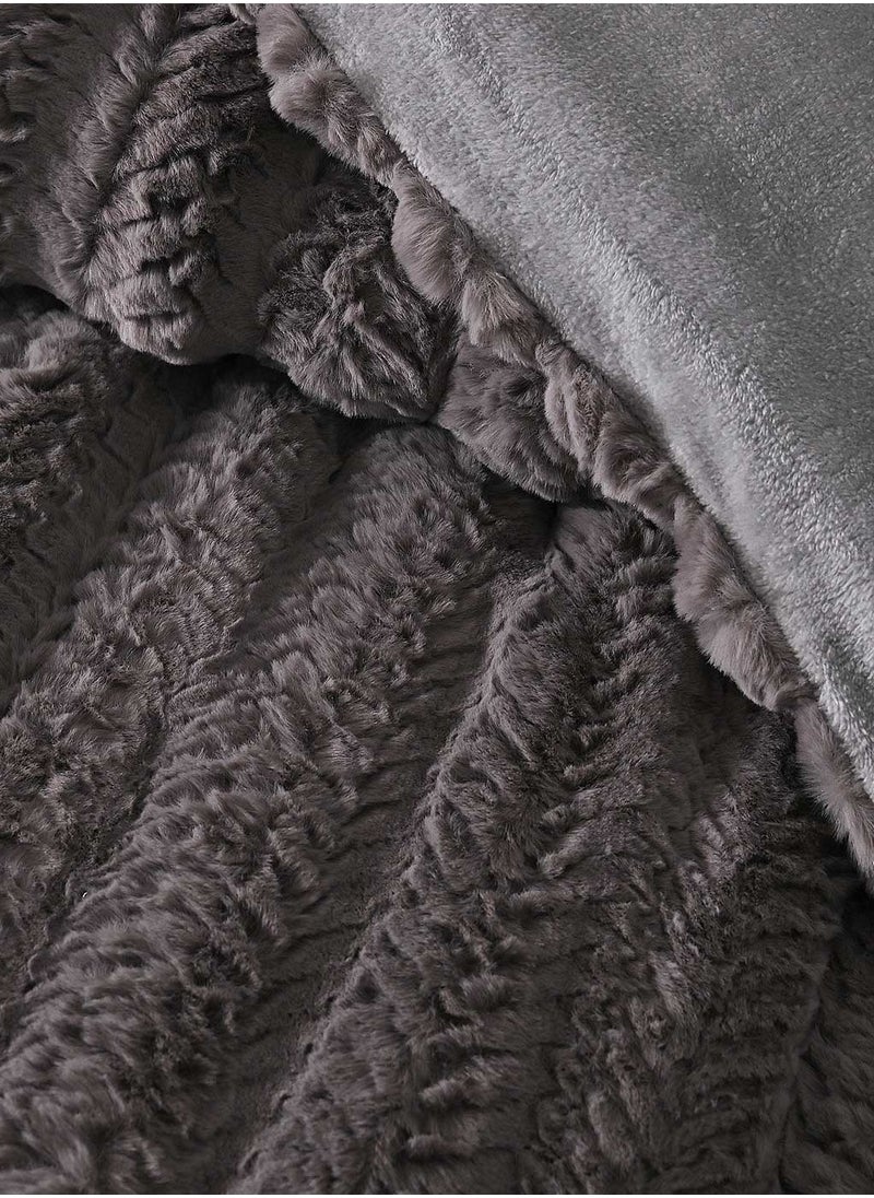 Family Bed Fox quilt set fur 3 pieces size 240 × 240 cm model 1628 from Family Bed  - Image 2