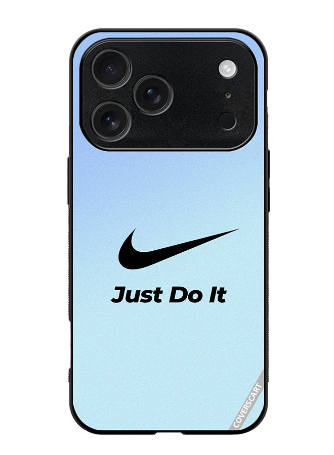 Protective Case Cover For Apple iPhone 17 Pro Max Nike Logo Design Blue