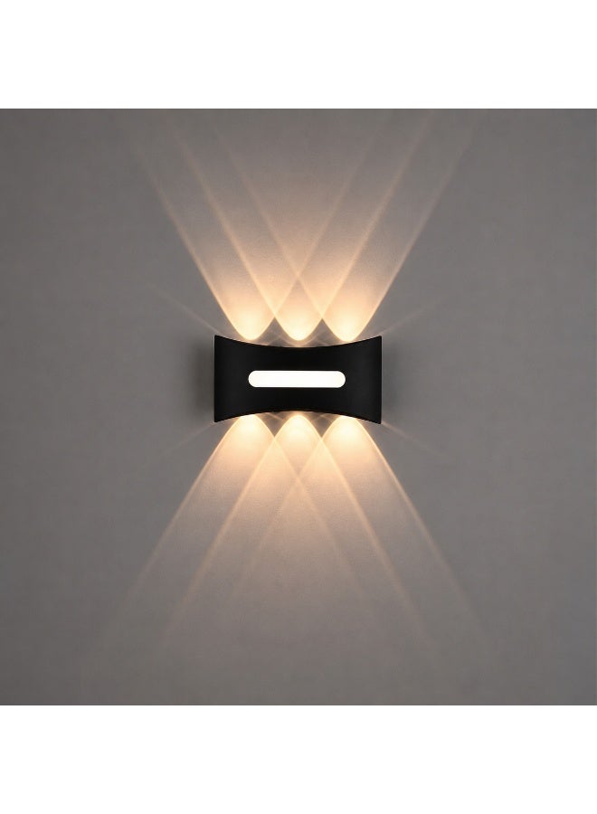 Black Up Down Wall Applique – Warm Lighting (Warm) – Modern Design – 1 Year Warranty - Image 4
