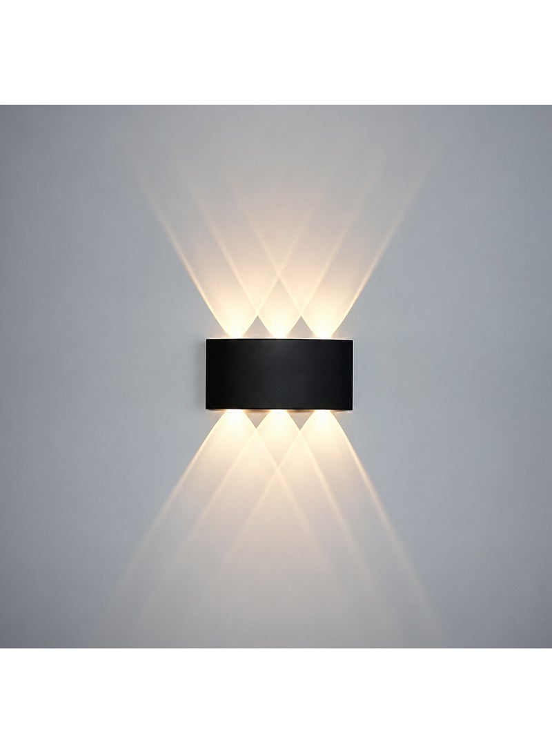 Black Up Down Wall Applique – Warm Lighting (Warm) – Modern Design – 1 Year Warranty - Image 3