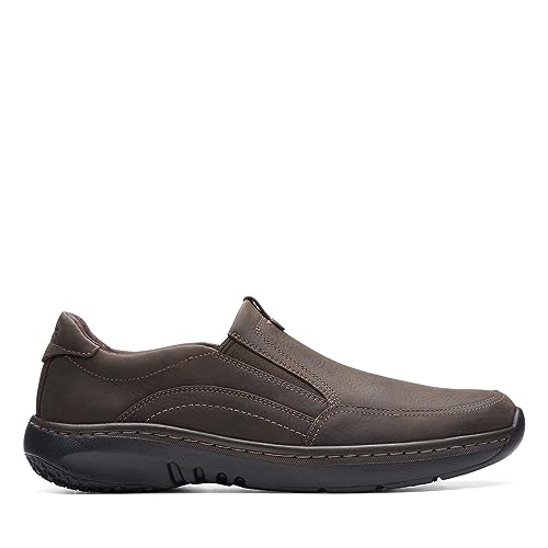clarks أحذية كلاركس للرجال كلاركس برو ستيب بني داكن جلد مدبب 7.5 متوسط - Image 4