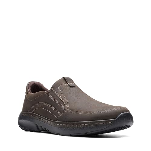 clarks أحذية كلاركس للرجال كلاركس برو ستيب بني داكن جلد مدبب 7.5 متوسط - Image 2