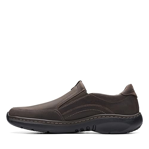 clarks أحذية كلاركس للرجال كلاركس برو ستيب بني داكن جلد مدبب 7.5 متوسط - Image 3