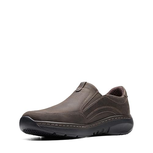 clarks أحذية كلاركس للرجال كلاركس برو ستيب بني داكن جلد مدبب 7.5 متوسط - Image 1