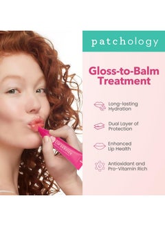 Patchology Lip Gloss For Women - Glossy, Clear Shine Hydrating Lip Balm With Aloe, Honey, Goji Berry Oil - Moisturizing Lip Treatment For Dry, Cracked Lips - Light, Clean For Soft, Smooth Lips (15Ml)  - Image 4