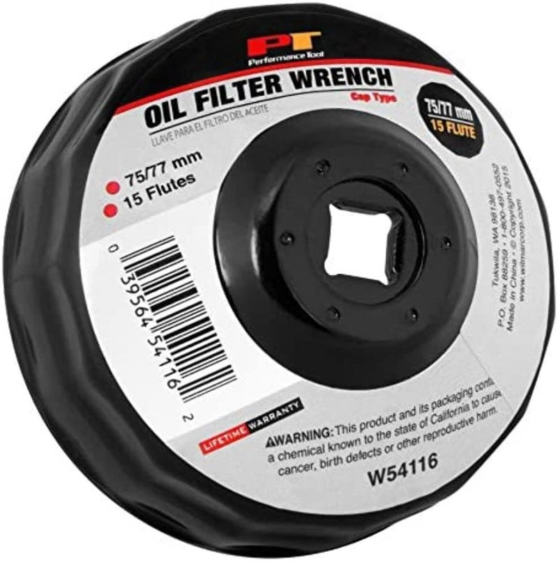Performance Tool W54116 75/77mm 15 Flutes Bulk Filter Wrench - Image 3
