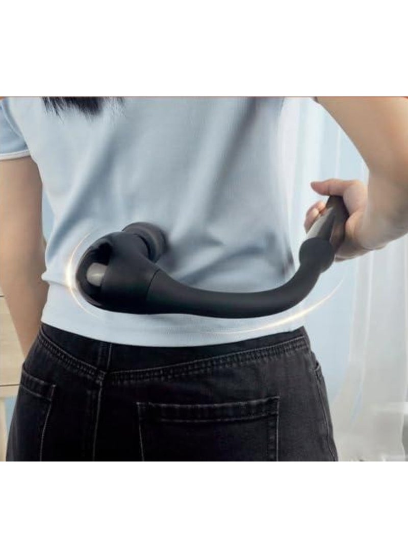 TIGER Massage Gun with Extended Handle - Revolutionary U-Shaped Back Massager for Deep Tissue Pain Relief, Ideal for Neck, Shoulder, and Leg Muscle Recovery (Black) - Portable, Quiet, and Powerful Percussion Therapy - Image 3